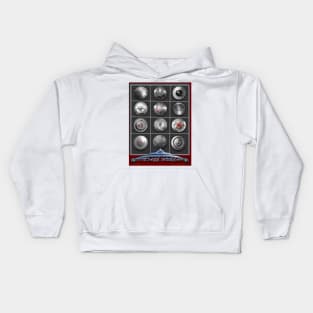 CLASSIC CAR CHROME HUBCAP COLLECTION Kids Hoodie
